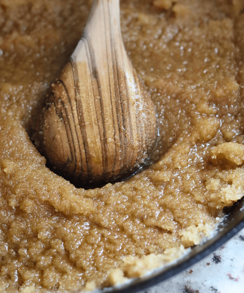 butter sugar mixture