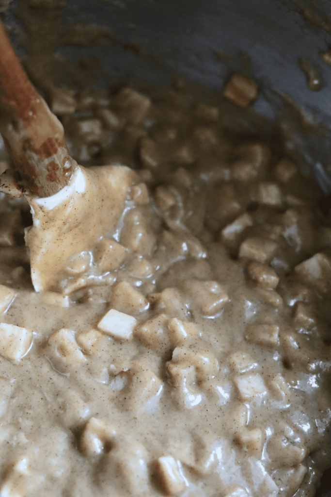 Sourdough Apple Cinnamon Muffin batter