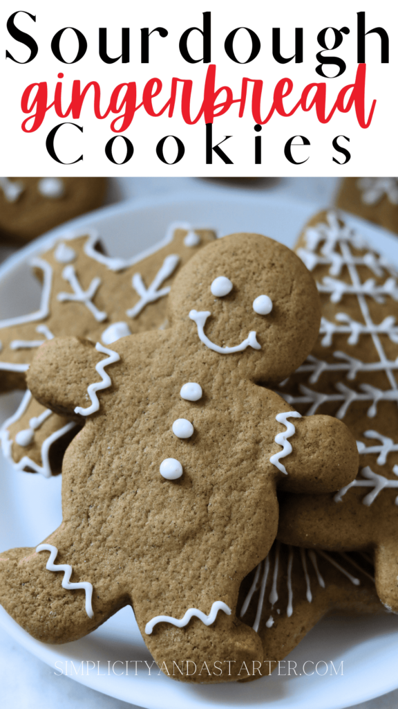 Sourdough Gingerbread Cookies Pinterest Pin
