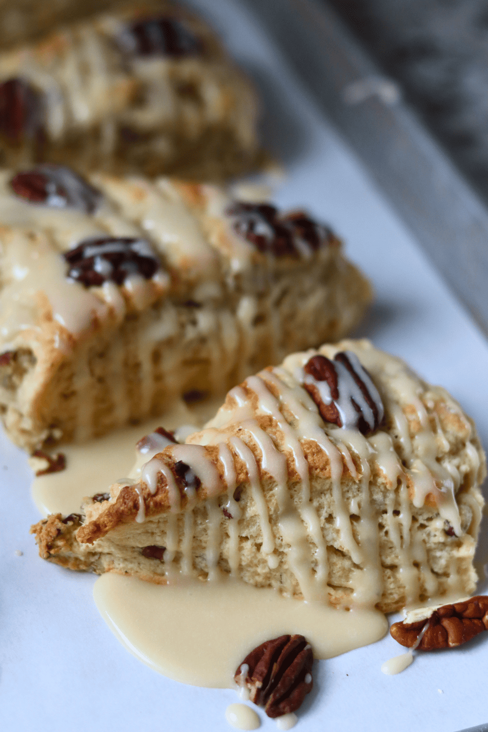 Maple Pecan Sourdough Scones
