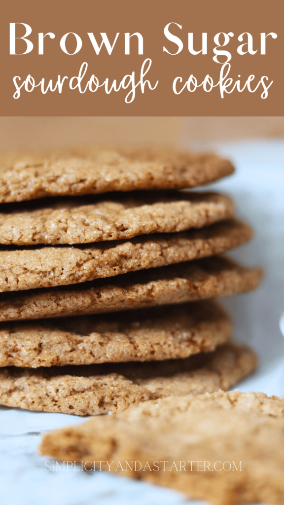 Sourdough Brown Sugar Cookies Pinterest Pin