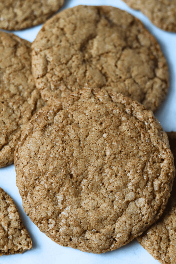 Sourdough Brown Sugar Cookies on a cookie sheet