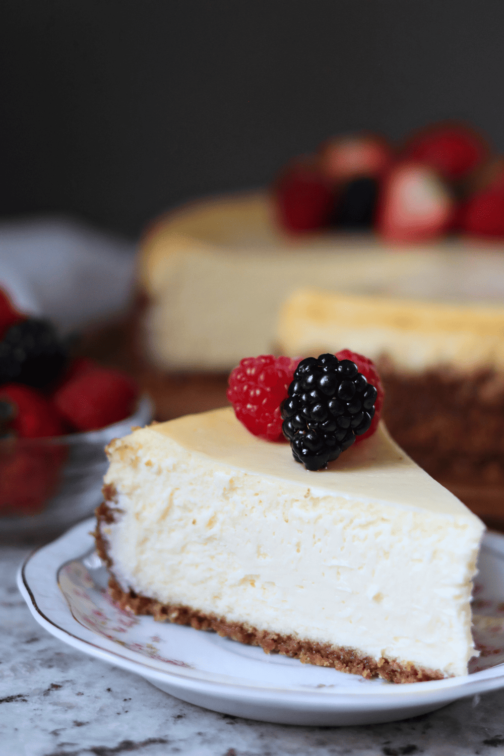 Easy Cheesecake with a Sourdough Graham Cracker Crust - Simplicity and ...