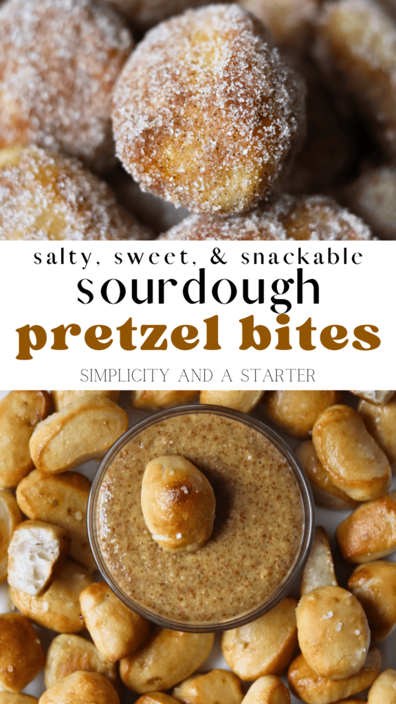 Sourdough Pretzel Bites Pinterest pin