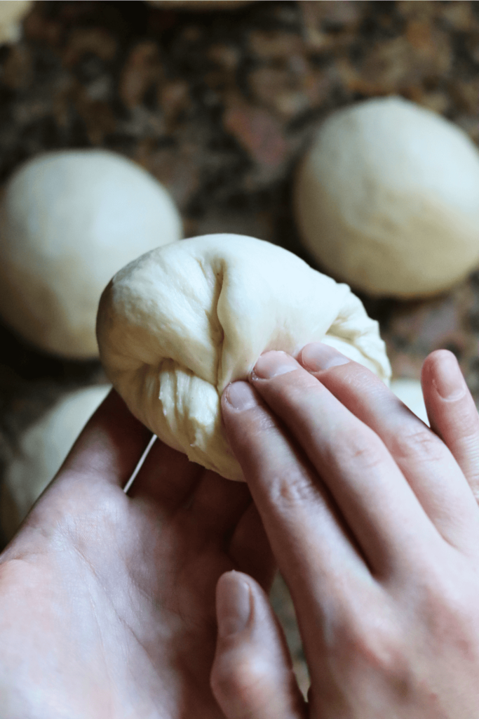 Shaping Sourdough Burger Buns