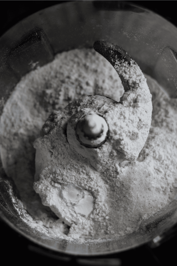 dry ingredients in food processor