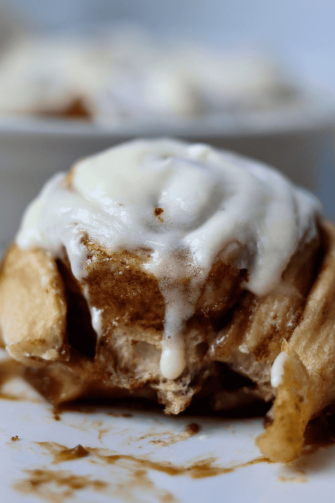bitten cinnamon rolls