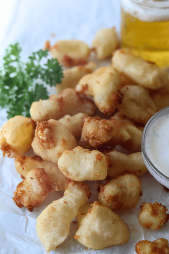 sourdough fried cheese curds