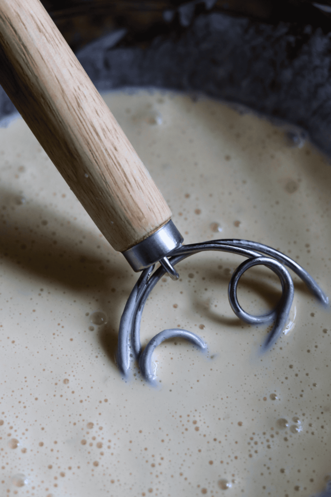 mixed wet ingredients