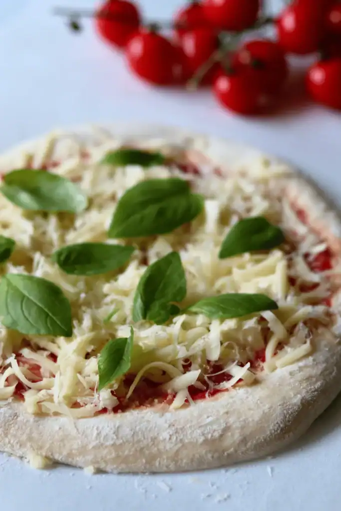 sourdough pizza dough with toppings