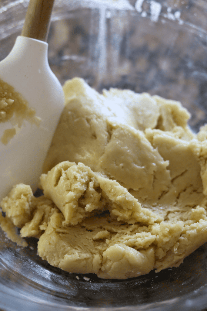 making the shortbread crust