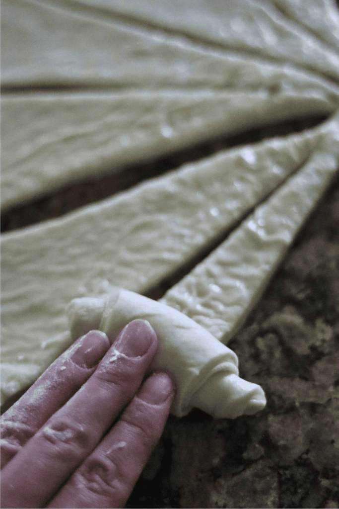 rolling the doough