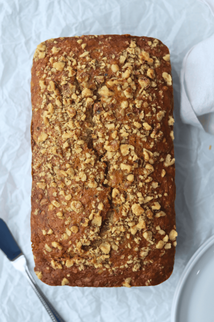 baked sourdough banana bread