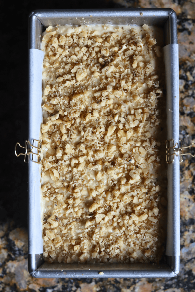 poured mixture in a pan