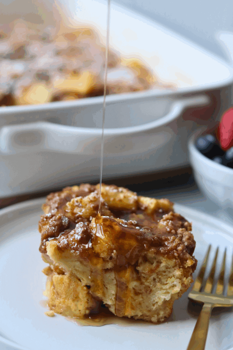 sliced brioche french toast casserole