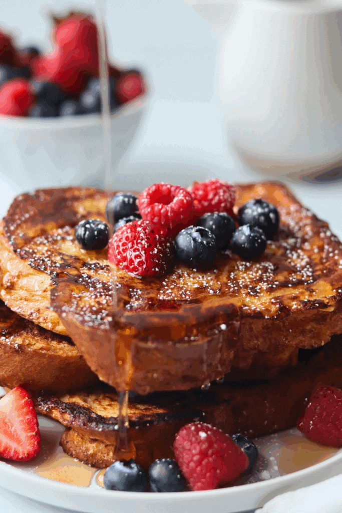 sourdough french toast with berries