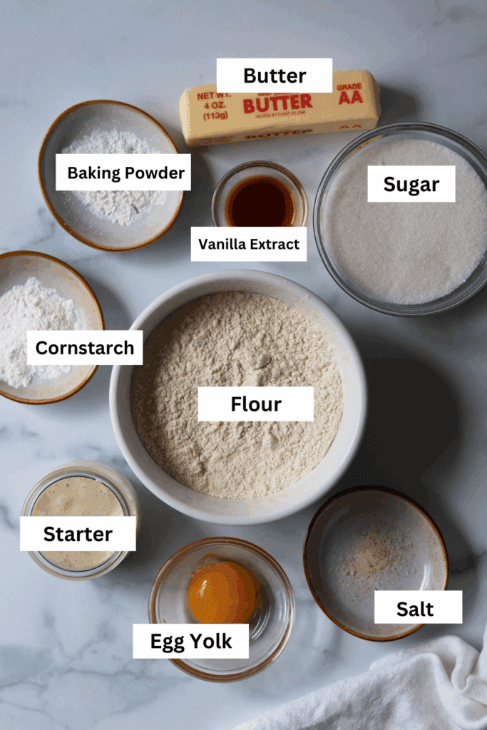sourdough cookie crust ingredients for making sourdough fruit pizza