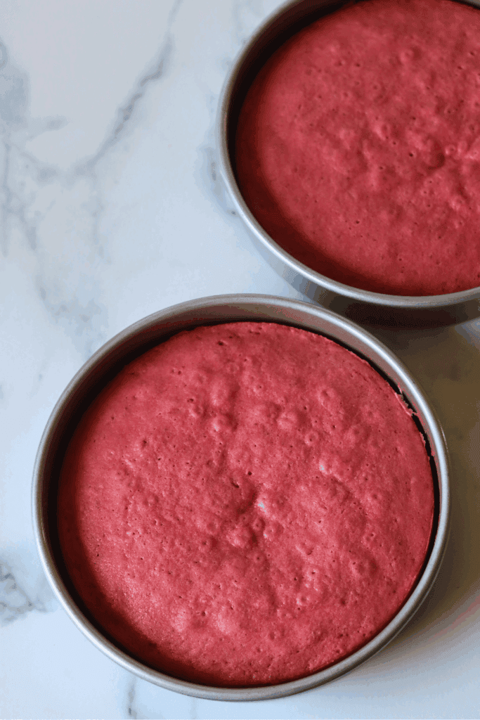 baked strawberry cake