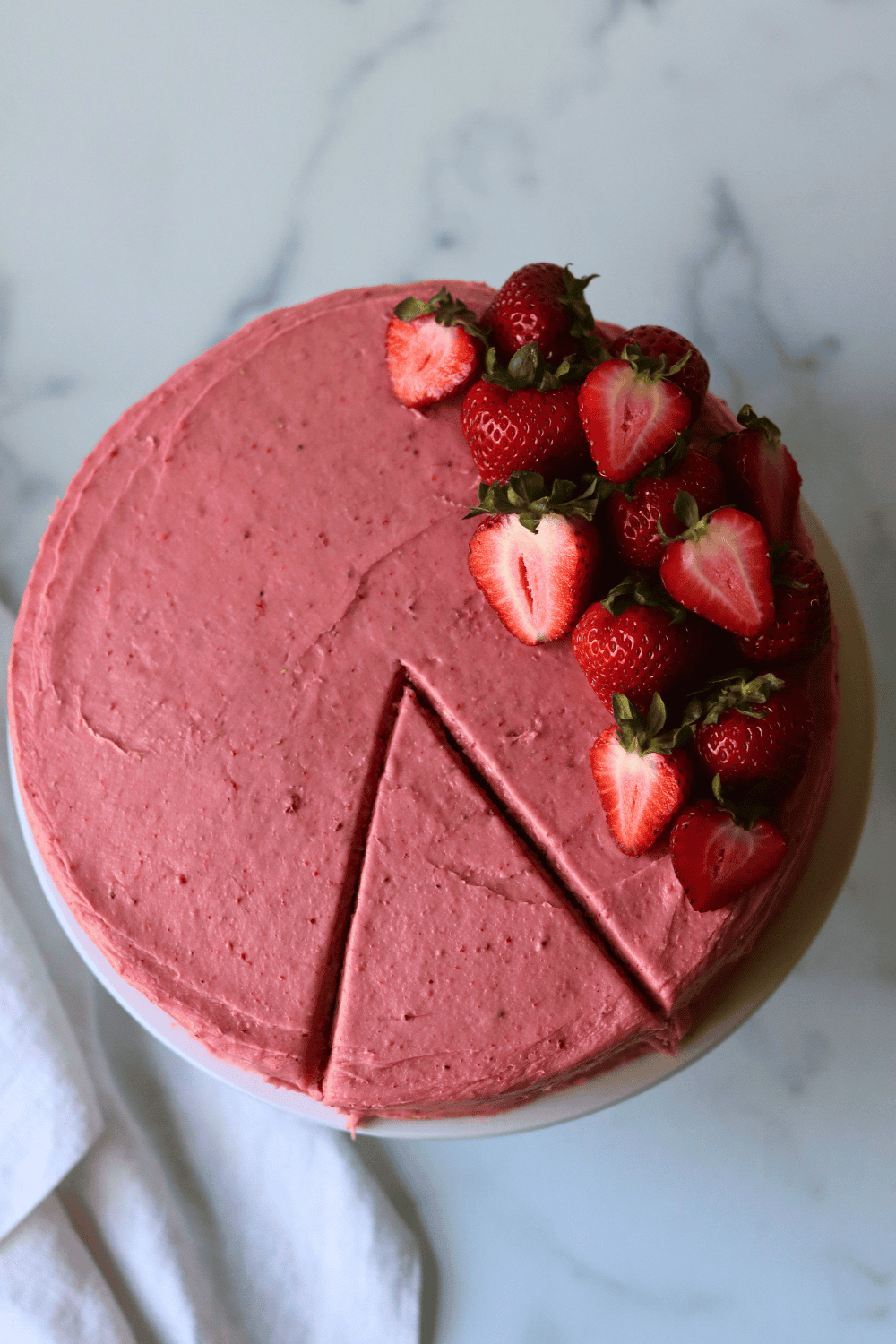 sourdough strawberry cake