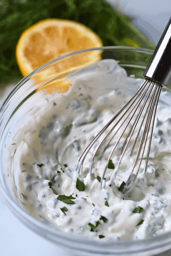 lemon yogurt dipping sauce