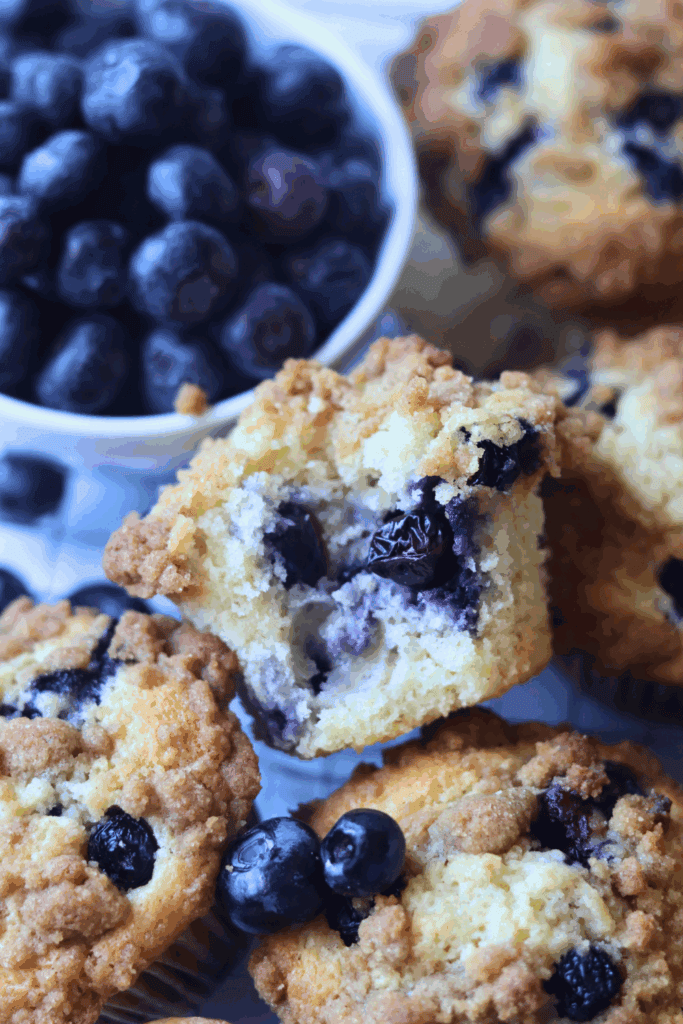 sourdough bluberry muffins