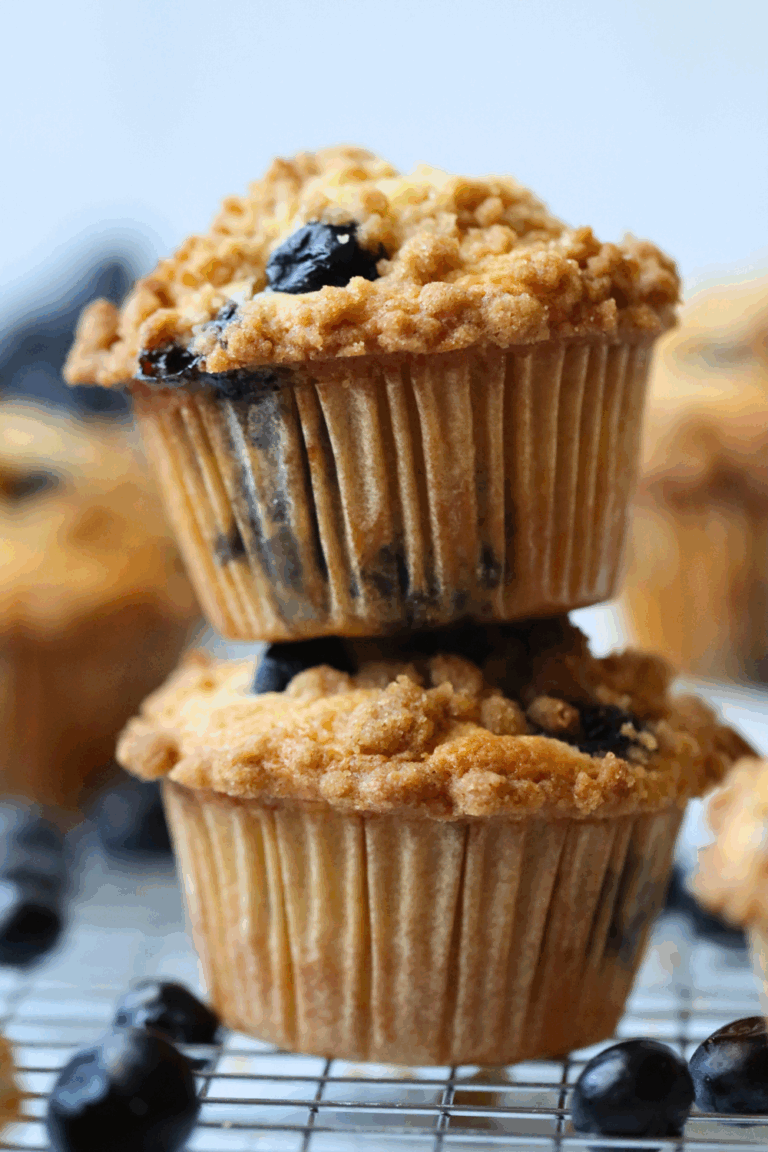stacked two sourdough muffins