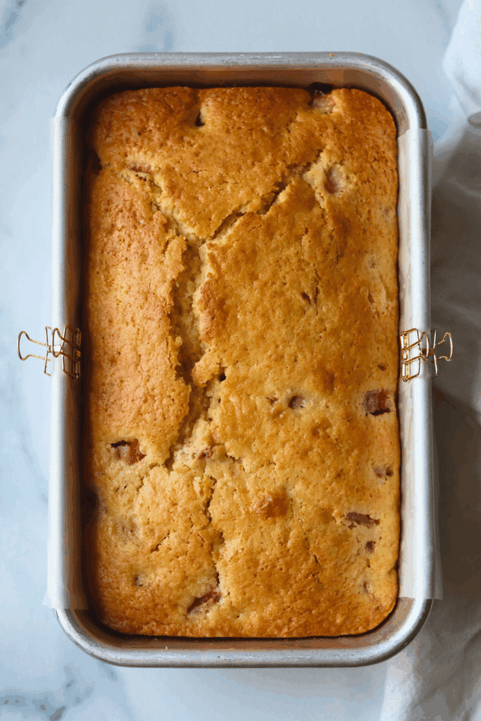 baked strawberry sourdough quick bread