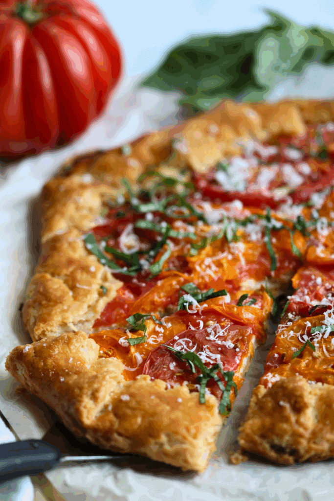 sourdough tomato galette