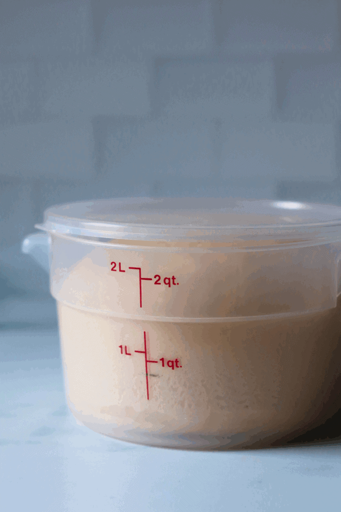 dough that has doubled in size