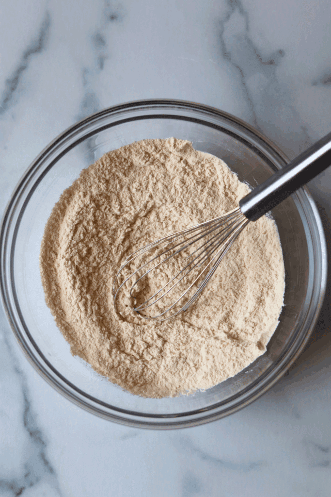 dry ingredients mixed in a bowl