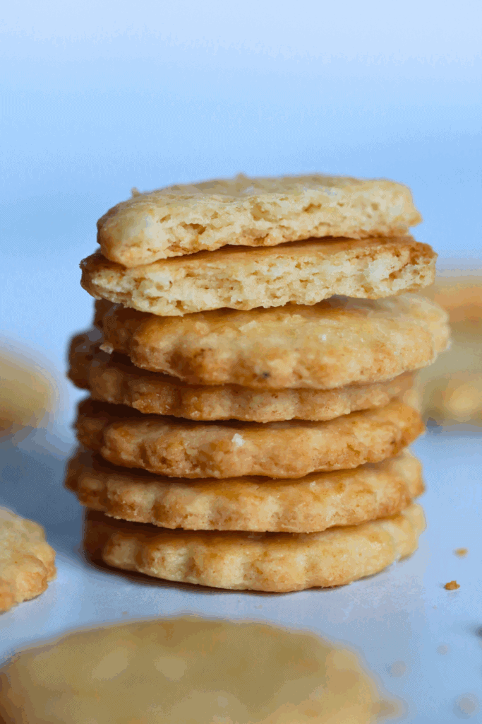 stacked sourdough ritz crackers