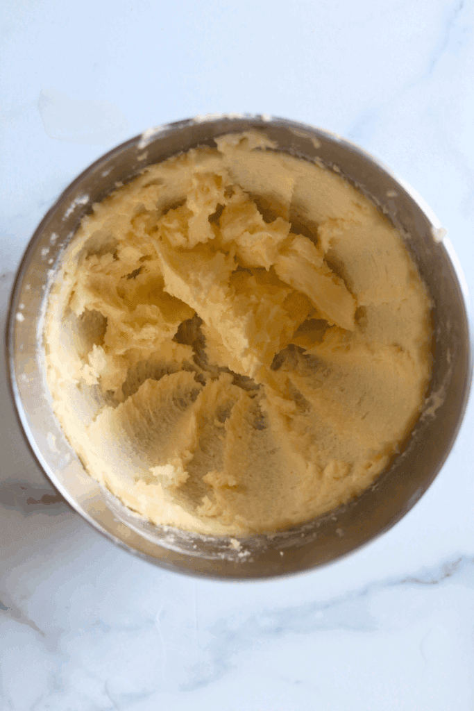 mixed ingredients for making a cake