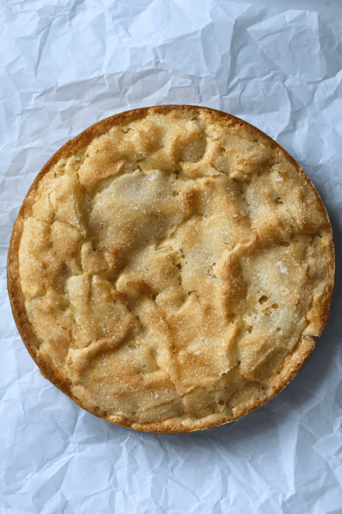 baked sourdough apple cake