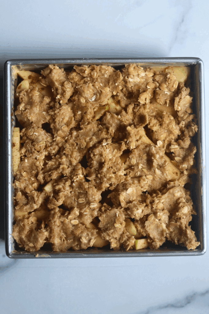 layered apple crisp filling