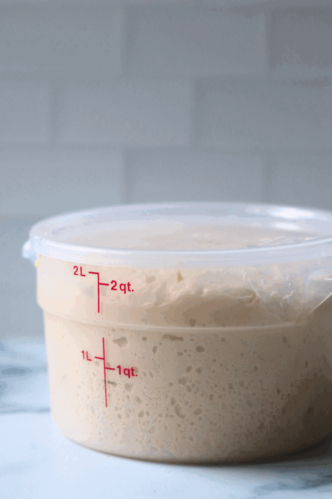 bulk proofing sourdough