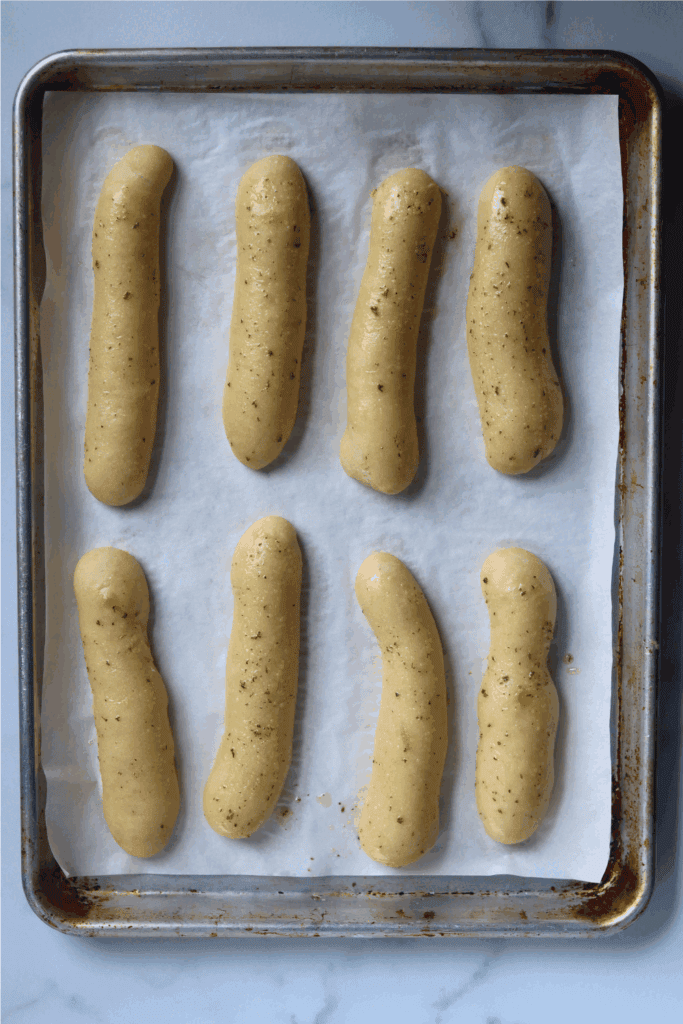 baked sourdough breadsticks
