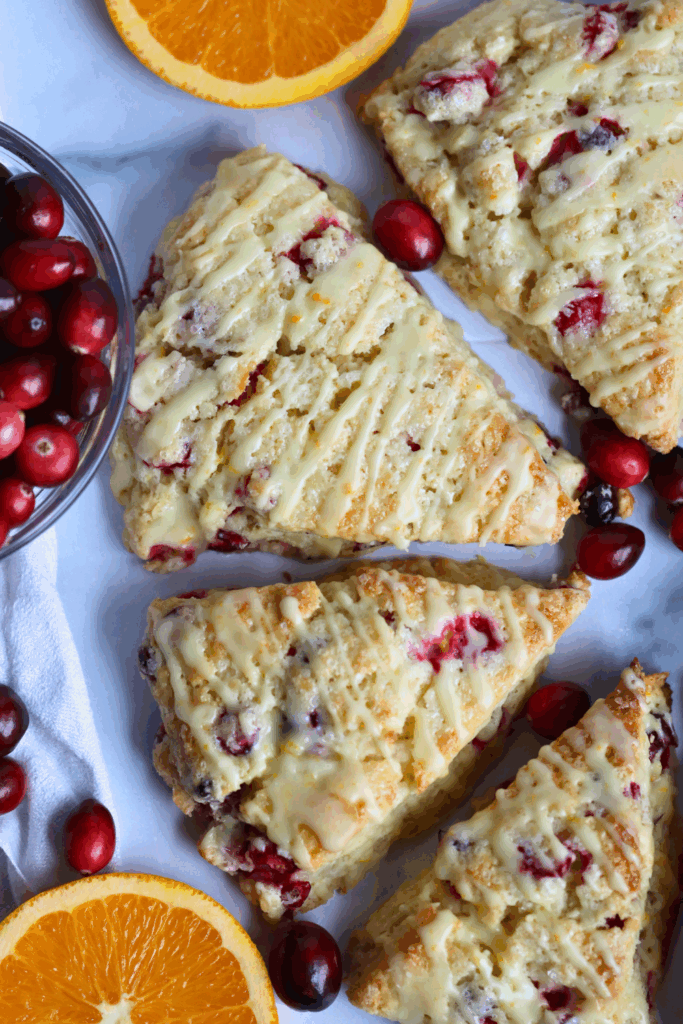 scones with cranberry and oranges 