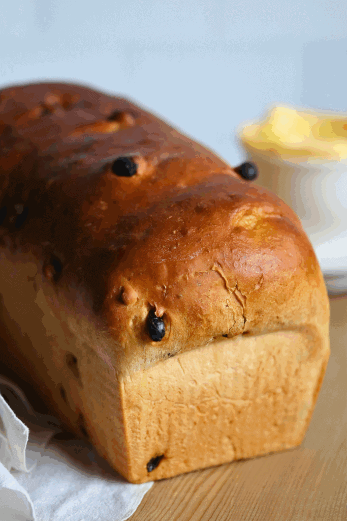baked sourdough discard cinnamon raisin sandwich bread 