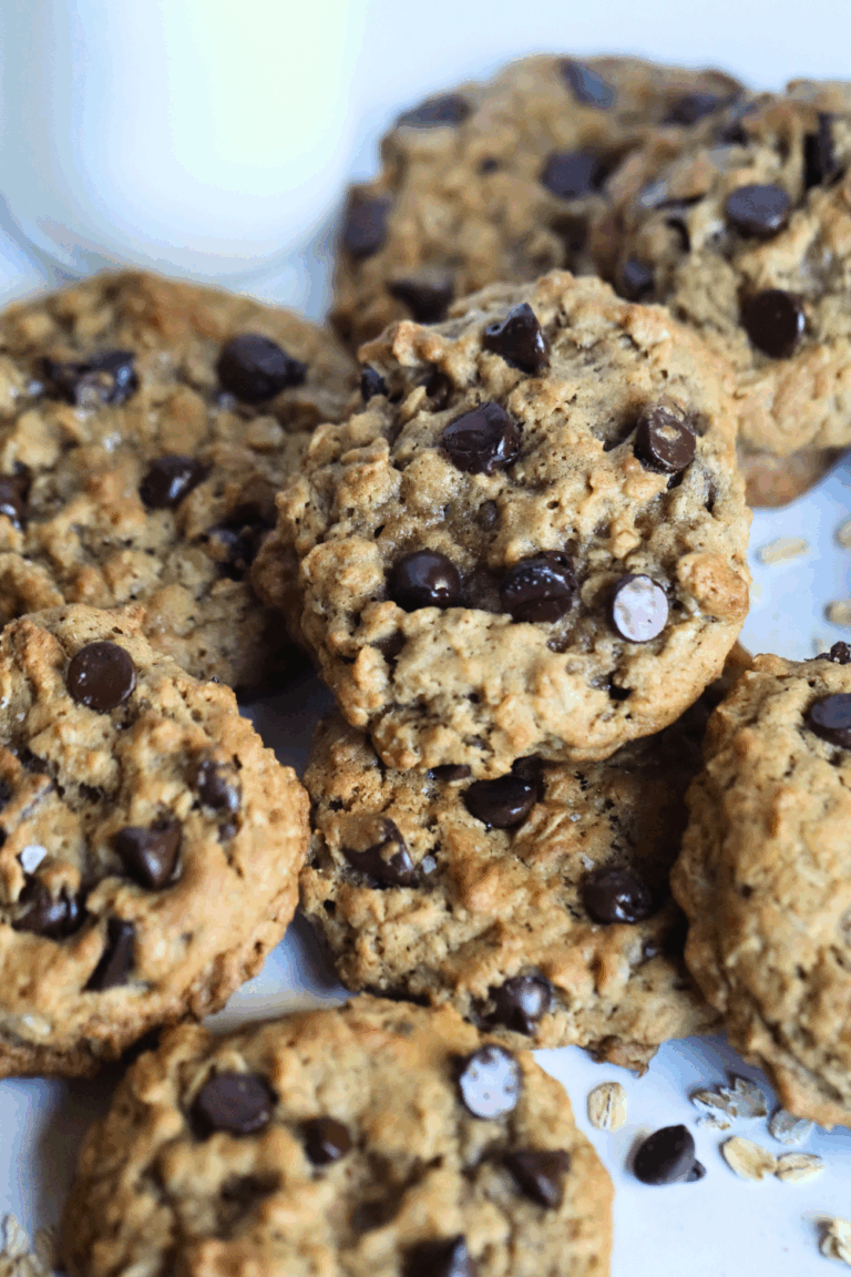sourdough oatmeal chocolate chip cookies