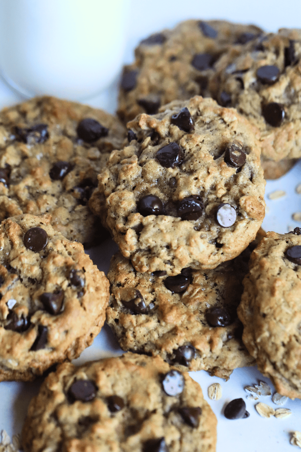sourdough oatmeal chocolate chip cookies