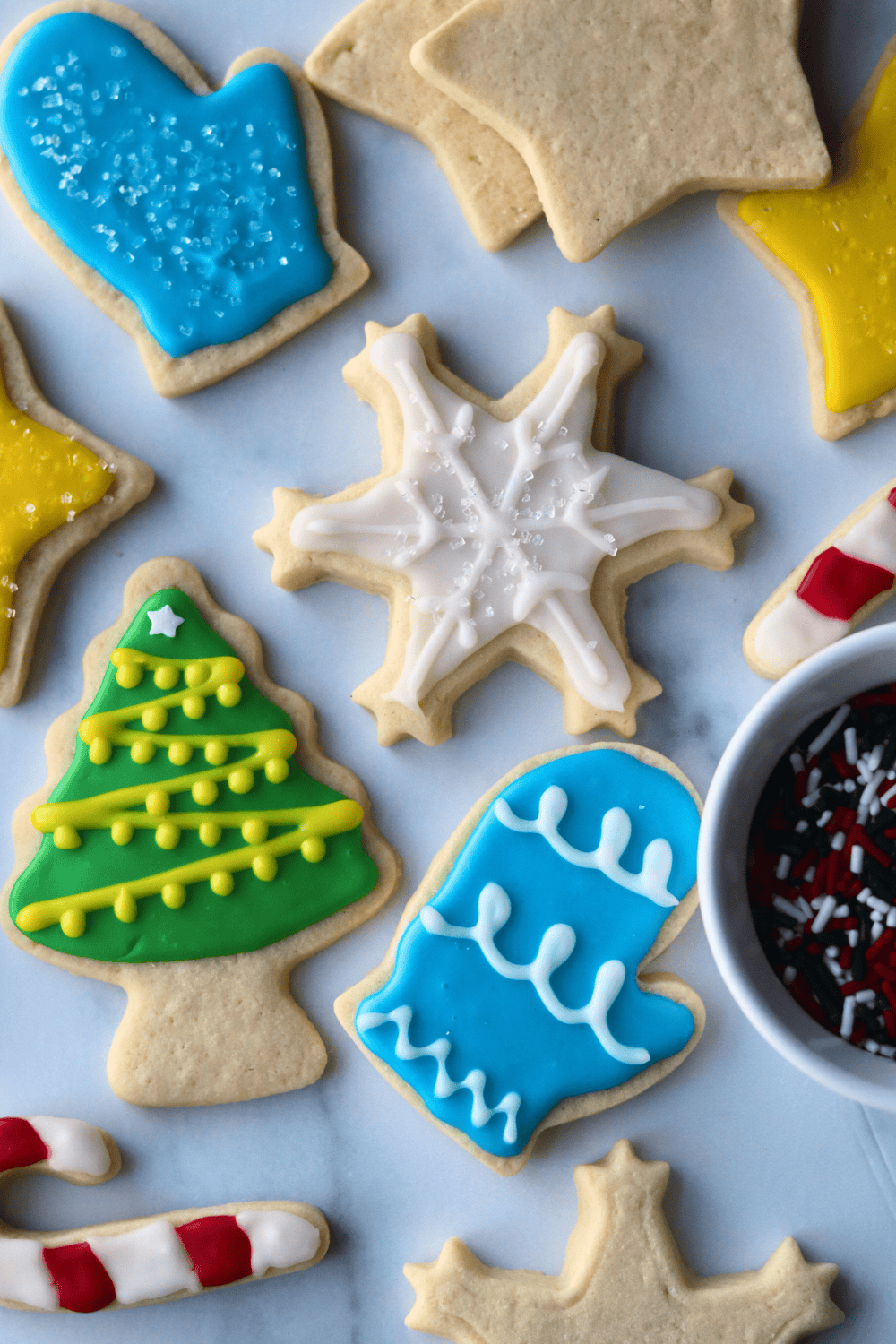 sourdough sugar cookies decorated