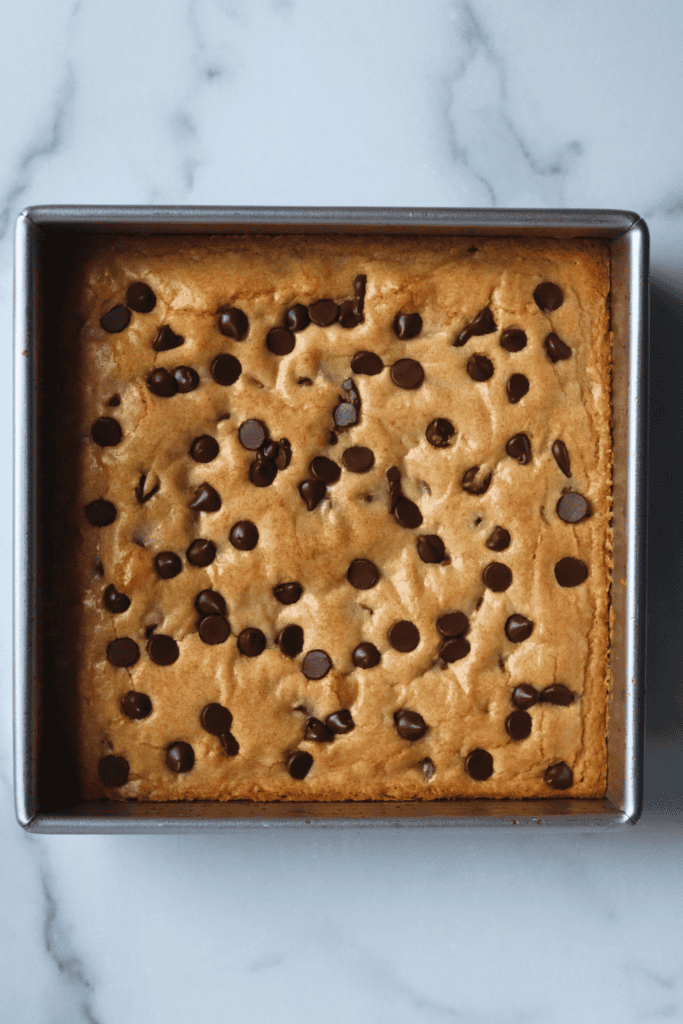 baked sourdough blondies
