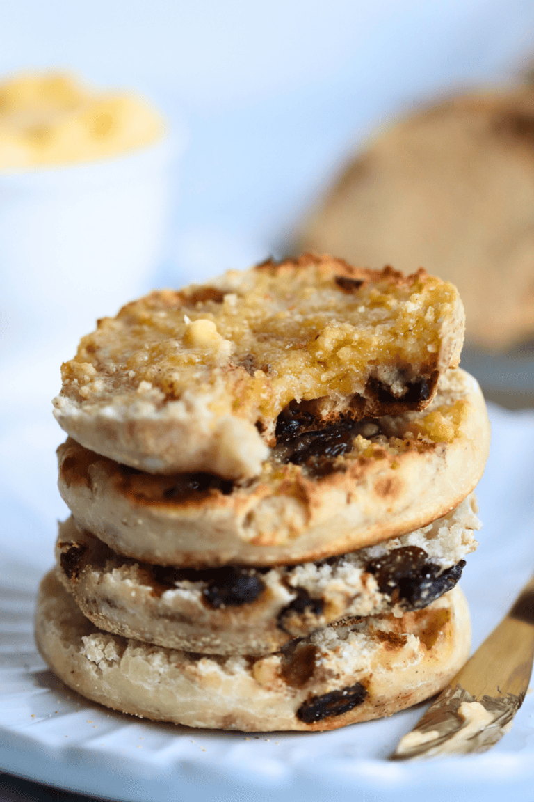 sourdough cinnamon raisin english muffins