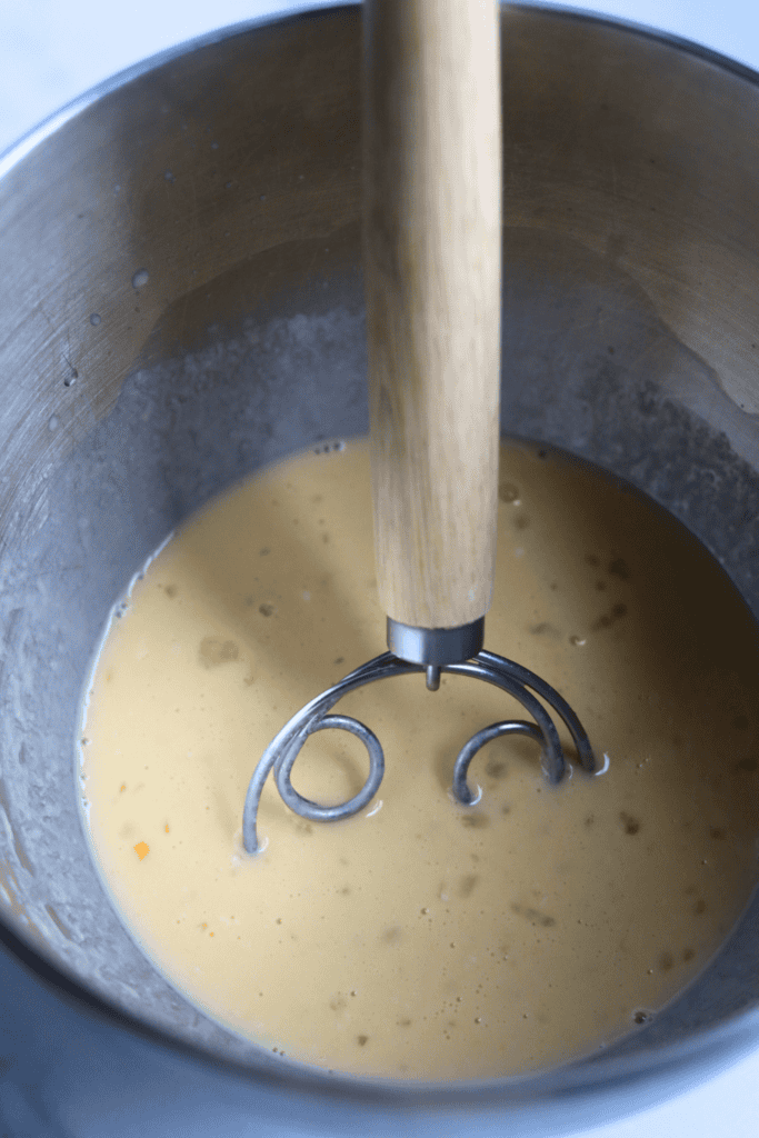 mixed wet ingredients 