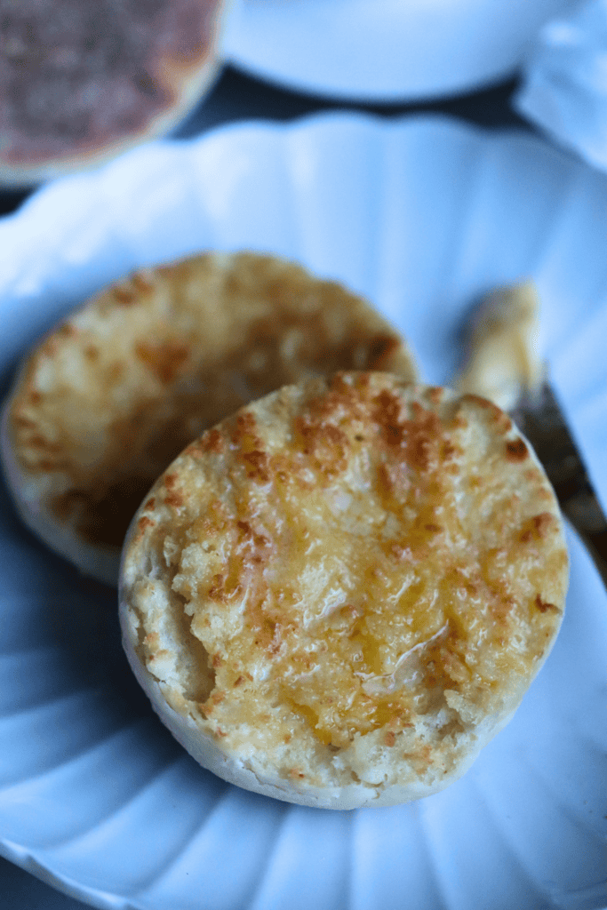 sourdough discard english muffins