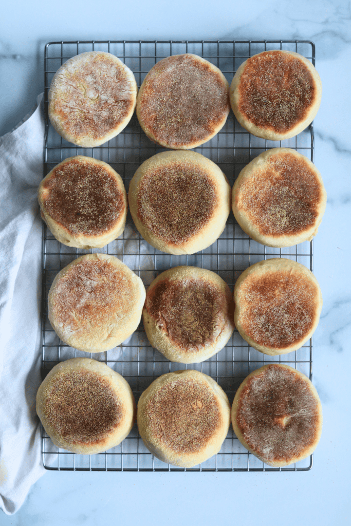 sourdough discard english muffins