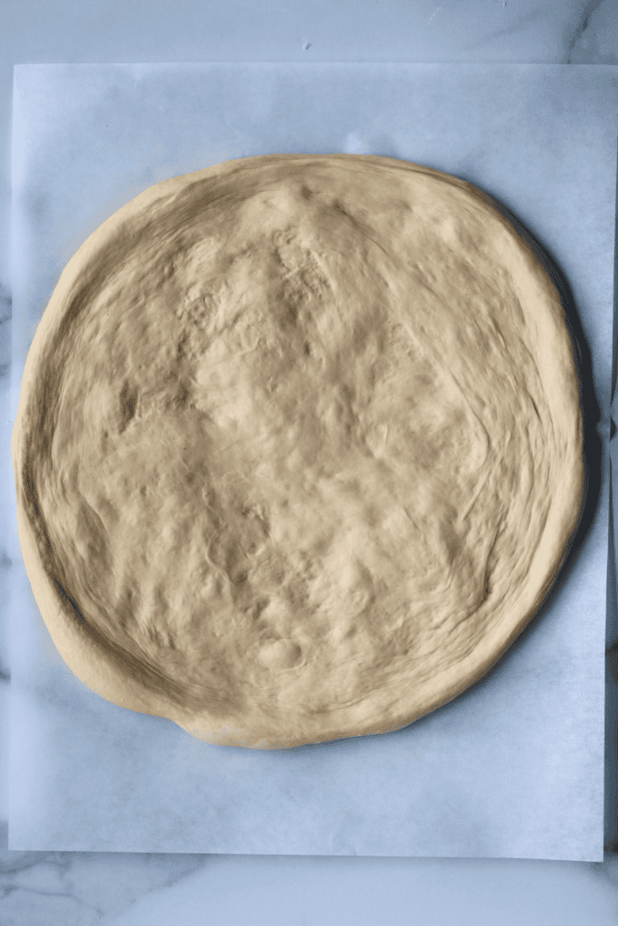 12-inch rolled and shaped dough