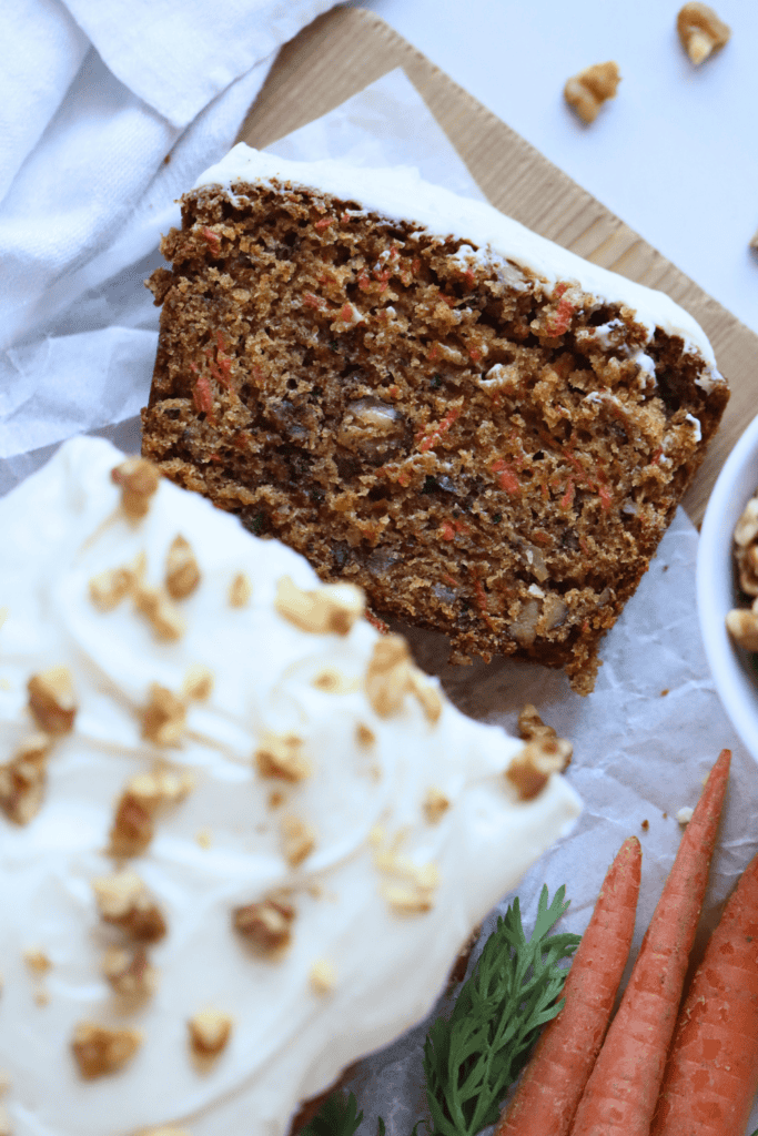 sourdough carrot cake quick bread
