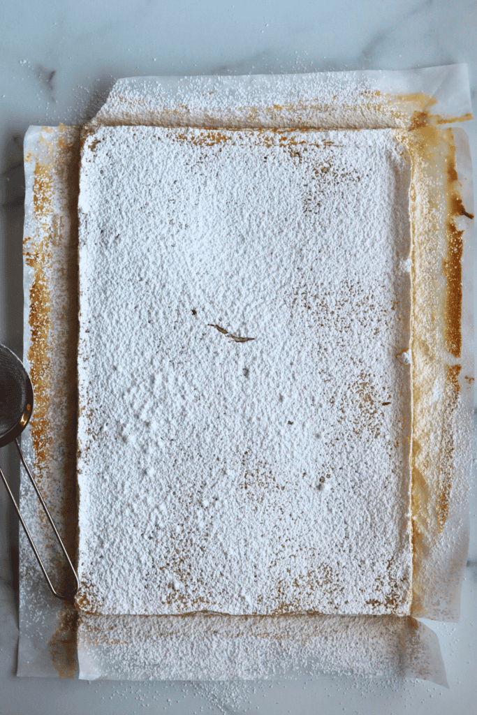 baked sourdough lemon bars