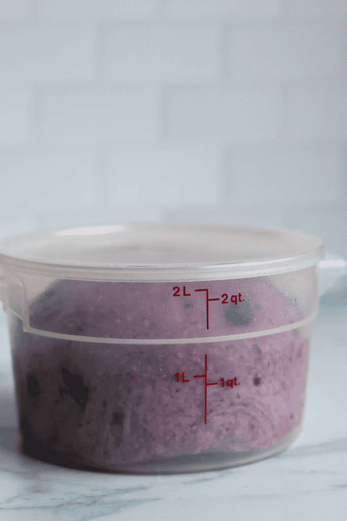 dough that has doubled in size